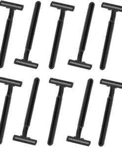 Healeved Afeitadoras Corporales Desechables 10 Unidades Tamaño Compacto Doble Hoja Carbono Antideslizante Para Depilación Brazos y Cuerpo Uso Unisex