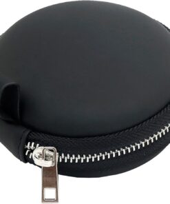 Estuche Rígido Redondo de EVA 8,9X8,9X4 CM para Afeitadora Eléctrica Flyco, Organizador Portátil para Herramientas de Aseo, Bolsa de Viaje Resistente al Agua y Acolchada para