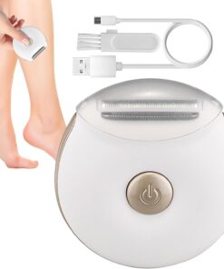 Afeitadora Eléctrica para Mujer Impermeable Inalámbrica Húmedo Seco Bikini | Recargable USB Afeitadora Eléctrica Zona Íntima Axilas Piernas Brazos Boda Cita Playa Vacaciones