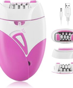 Depiladora para mujer, depiladora facial Glabrouse de deslizamiento suave con 2 velocidades y luz LED, depilación facial eléctrica adecuada para cara, zonas de bikini, axilas, brazos, piernas