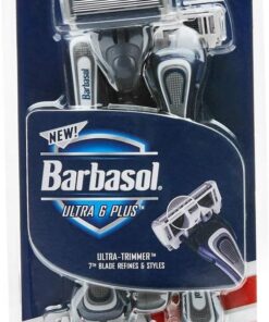 Barbasol Premium - Maquinilla de afeitar desechable Ultra 6, 3 unidades, 2 unidades