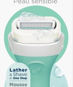 Schick Intuition Sensitive Care Razor for Women with 2 Moisturizing Razor Blade Refills with Natural Aloe