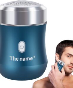 Máquina de Afeitar de Barba Recortador de Barba Impermeable para Aseo | Afeitadora Facial Recargable y Compacta Para Viajes, Hogar, Baño, Diario, Rutina de la Mañana,