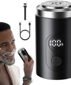 Afeitadoras Para Hombres Pantalla Digital Húmedo Impermeable | Afeitadora Viajera Portátil Recargable Arreglo De Barba Para Hombre Padre Novio Hogar Diario