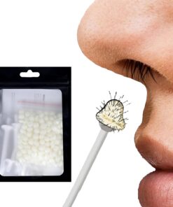 Kit de cera for depilación unisex for nariz y orejas, 7.05 oz de perlas de cera dura hipoalergénica con 32 aplicadores, depilación rápida sin dolor de 3 minutos for uso doméstico (15-20 usos)
