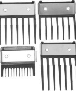4Piezas de Cortapelos de Inoxidable Accesorios Prácticos para Recortadoras Peines de Plástico para Corte Casa y Salón