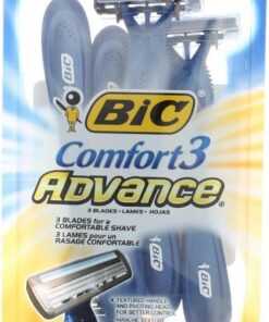 BIC Comfort 3 Advance Disposable Razor, Men, 4-Count (Pack of 3)