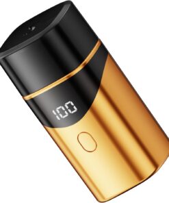 Afeitadora eléctrica de bolsillo para hombre, con recarga USB, textura ABS, para viajes de negocios y gimnasio, recortadora de barba para hombres