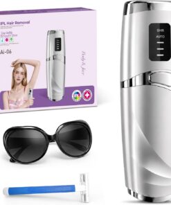 Depiladora IPL sin Dolor, 999.999 Flashes Láser, 3 Niveles de Energía, Depilación por Luz Pulsada para Mujeres y Hombres, Zonas: Bikini, Axilas, Cara y Cuerpo