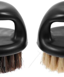 MAGICLULU Cepillo para Bigote para Afeitado Húmedo Lleva Aceites Naturales y Brocha de Afeitar 2 Piezas de Abs Promueve el Crecimiento Color Aleatorio para Cuidado Facial