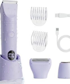 Carehabi Afeitadora Eléctrica para Mujer Depiladora Electrica Mujer Recortadora Femenina Electrica Impermeable Impermeable IPX6 para Bikini Axilas Piernas