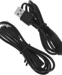 Cable De Carga Usb Para Afeitadora Eléctrica 2 Piezas Conector Forma De 8 Resistente Al Calor y Caucho Duradero Para Uso Doméstico y Profesional
