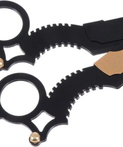 STOBAZA 2 Piezas Maquinilla de Afeitar Manual Vintage para Barba y Bigote, Acero Inoxidable Diseño Clásico y Práctico Soporte para Barbería Profesional Color Aleatorio