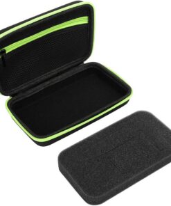 Bolsa protectora de nailon TPU para afeitadora eléctrica, funda de viaje ligera con bolsillo de malla para QP2520/90/70, negro y verde