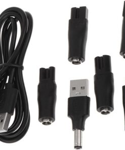 Juego de cables de carga para afeitadoras eléctricas y recortadoras de barba, cable de alimentación para instrumentos de belleza, adaptador USB, cable USB para cortapelos