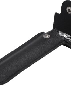 Funda de viaje para maquinilla de afeitar de 5.5 pulgadas con cierre de botón apretado, compatible con la mayoría de maquinillas de afeitar manuales, color negro