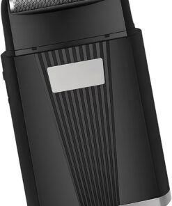 Afeitadora rotativa de mano con cabezales desmontables y potencia rápida para uso móvil, afeitadora fácil