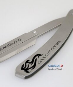 Profesional cuchilla de afeitado afeitado maquinilla de afeitar, Barbero, recto, acero sólido – Trible + libre bolsa