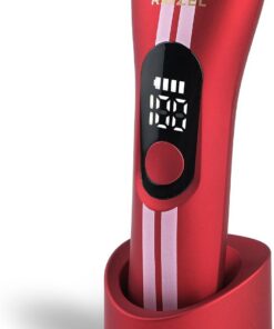 RAIZEL Recortadora eléctrica de vello corporal para hombres y mujeres, recortadora impermeable de ingle y bikini, afeitadora inalámbrica en húmedo y seco con base de carga USB de pie