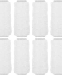 Healeved Hilo de Algodón para Depilación Facial, 8 Carretes, white | Cejas y Vello Facial, Uso Doméstico o Viaje, Hilo Fino de Algodón, Formato Portátil
