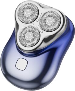 Afeitadora eléctrica pequeña de moda para hombre, recargable, textura ABS, adecuada para viajes de negocios y uso diario