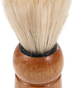 GANAZONO Brocha de Afeitar y Cerdas Naturales Retro con Mango de Madera para Afeitado y Cómodo, Adecuado para Uso en Casa y Cuidado Barba Masculina
