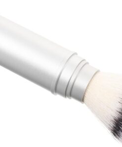 VICASKY Brocha de Afeitar Quita Residuos de Vello Facial y Espuma Abundante para Hombre de Metal y Nylon Portátil Adecuada para Viaje y Uso Diario