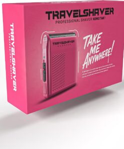 Solo - Afeitadora de bolsillo de una sola lámina | Afeitadora de viaje para uso profesional y doméstico | 120 minutos de funcionamiento inalámbrico, potente USB-C (rosa)