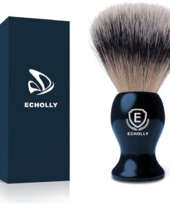 Brochas de afeitado de lujo para hombres, súper fuertes, no se desprenden, cerdas de afeitado para hombres, mango acrílico suave, cepillo de afeitado rico y rápido, cepillo de crema de afeitar