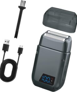 Afeitadora recargable para hombre con tecnología de lámina flotante y cepillo, ideal para viajes en casa o negocios, cortador de afeitado de precisión