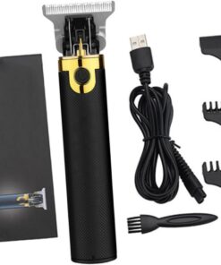 VALICLUD Cortapelos Eléctrico Recargable por USB Negro Batería 1000mah y Diseño de Plástico para Uso Profesional en Casa