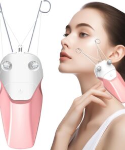 WAYCOM Depilación facial para mujeres, dispositivo eléctrico recargable por USB, depiladora de rosca, maquinilla de afeitar facial para mujeres, barbilla, labios, brazos, piernas, hilo de algodón y
