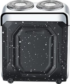 Afeitadora Eléctrica Para Hombre Cortabarbas Recargable Compacto Doble | Dispositivo De Afeitado Facial Digital Para Viajes Negocios Apartamento Residencia Colegio