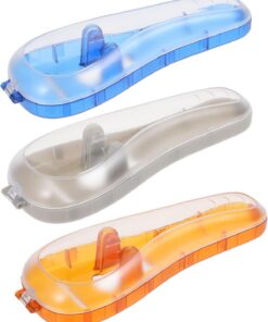Estuche de Viaje para Afeitadora Masculina Resistente al Desgaste, Material PC Ecológico, Pack de 3 Unidades para Almacenamiento y Transporte Fácil Color Aleatorio