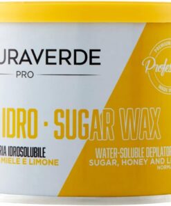 Naturaverde Cera depilatoria soluble en agua con azúcar, miel y limón para piel normal, 1 unidades (1x 400 ml)