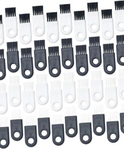Healeved 40piezas Cepillo de Afeitar Eléctrico Cepillo de Limpieza para Afeitadoras para Limpiar Afeitadoras Eléctricas Color Negro Material Cerdas de Jabali