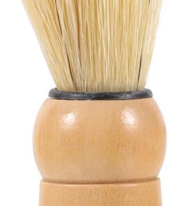Healeved Cepillo de Madera para Vello Facial con Cerdas de Jabalí, Fácil de Usar y Limpieza Profunda la Piel, Adecuado para Afeitado y Cuidado Personal Masculino