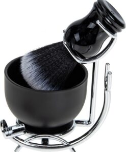 Healeved Kit de Afeitado para Hombres Brocha de Espuma para Afeitado Taza de Afeitar Cuenco de Afeitar Herramienta de Cuidado Facial para Hombre
