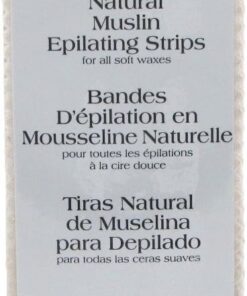 GiGi - Bandas para depilación (muselina, 100 unidades, tamaño grande)