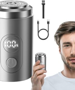 Afeitadoras Para Hombres Pantalla Digital Húmedo Impermeable | Recortadora De Barba Silenciosa Y Cabezal Flotante Batería Larga Duración Padre Esposo Diario Viaje Cuidado