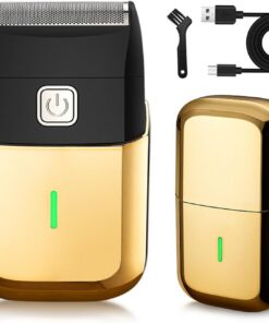 Afeitadora eléctrica inalámbrica de una sola hoja con carga rápida USB, lista para viajes, para el hogar y al aire libre, afeitadora eléctrica con carga USB.