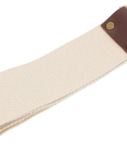 Cinturón de Afeitar de Lona Beige Doble Capa para Mantener y Afilar Cuchillas, Fácil Operación, Adecuado Ideas Día del Padre para Afilador Profesional