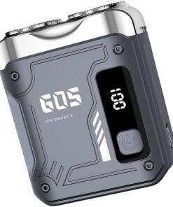 Afeitadora eléctrica para hombre, ABS, apta para viajes, ligera, para afeitarse sobre la marcha, eficiente