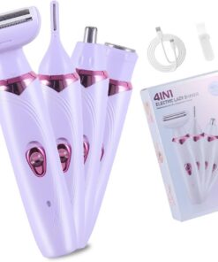 Afeitadora eléctrica portátil recargable para un afeitado suave en las piernas, brazos y cara, dispositivo de depilación eléctrica multifuncional fácil