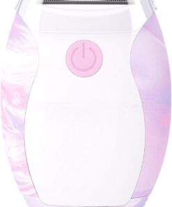 Recortadora de pelo eléctrica compacta, afeitadora portátil de pelo púbico en seco y húmedo, depiladora de bikini inalámbrica para mujeres con diseño a prueba de agua, herramienta de aseo de
