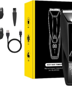 Recortadora de vello corporal e inguinal para hombres, pelo púbico, eléctrico, impermeable, inalámbrica, recargable, afeitadora corporal, recargable, impermeable