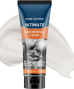 Crema Depilatoria para Hombres Loción Refrescante y Nutritiva 120g | Crema Depilatoria para Caballeros en Brazos Manos Axilas Piernas Espalda Pecho Reuniones Viajes a la Playa y Prevacaciones