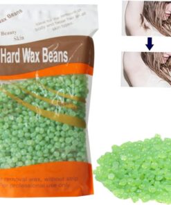Perlas de Cera Depilatoria Dura 300g Resina y Aceites | Perlas Depilación, Cera Dura sin Bandas, Depilación Corporal Wax, Color Verde