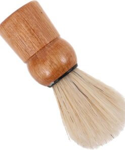 Healeved Brocha de Afeitar Retro para Cuidado Facial con Mango de Madera para Hombres Cepillo de Espuma y Cerdas Duraderas en Casa o Viaje