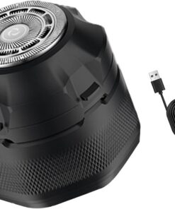 Afeitadoras de cabeza para hombres calvos, afeitadora facial eléctrica, recargable, inalámbrica, pantalla LED, recortadora húmeda/seca, depilación